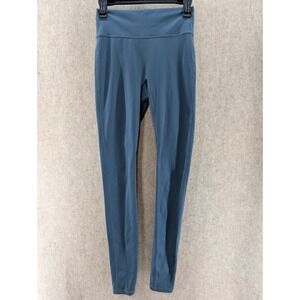 Fabletics Motion365 Leggings Blue V Waist Athletic Workout Pants Women's S